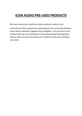Click Here To Enlarge This Photo Of Icon Audio